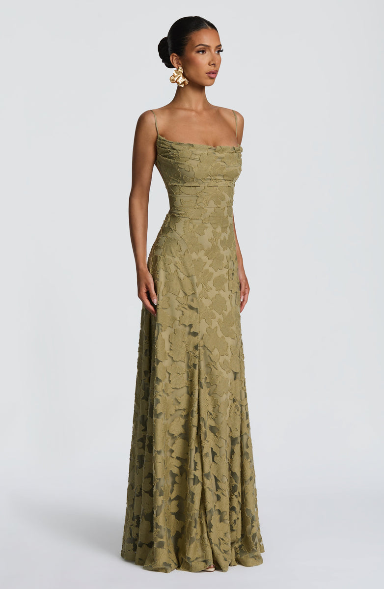 AURELIA MAXI DRESS - SAGE