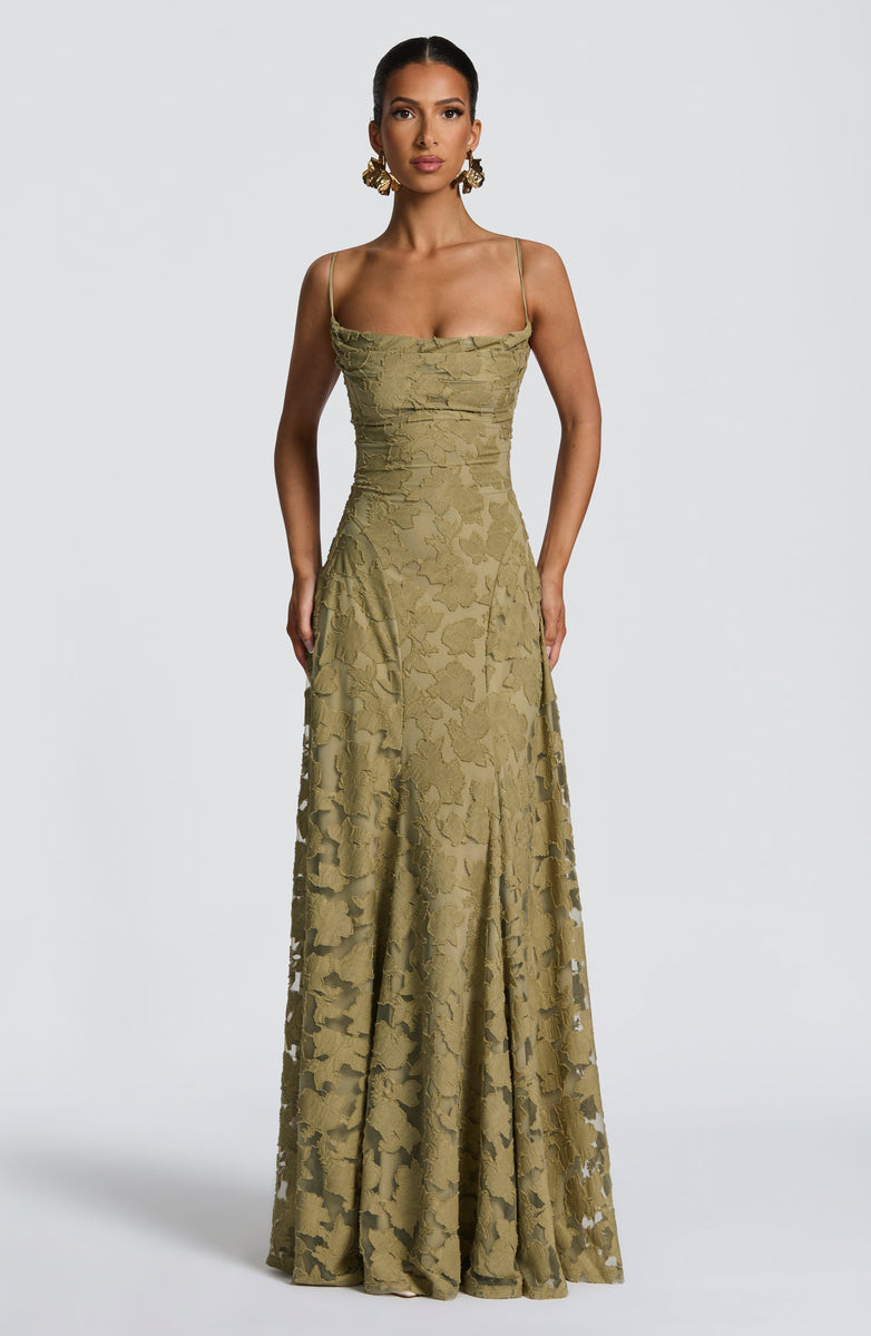 AURELIA MAXI DRESS - SAGE