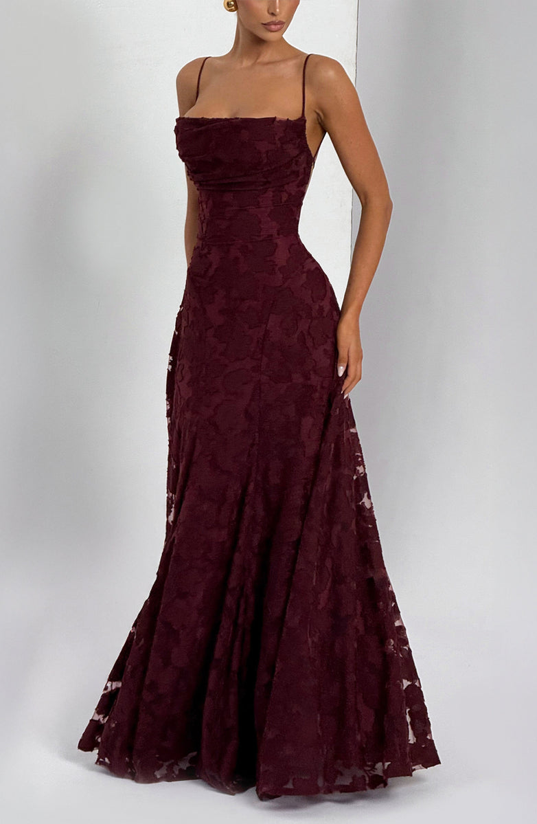 AURELIA MAXI DRESS - CHERRY